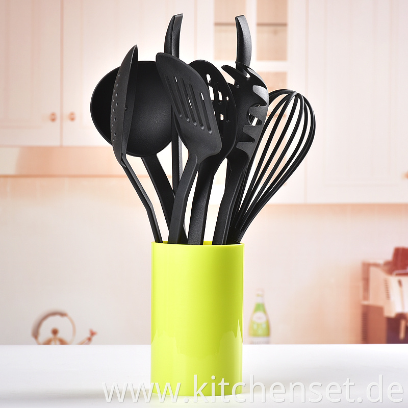 Kitchen cheap nylon cooking utensils with holder
